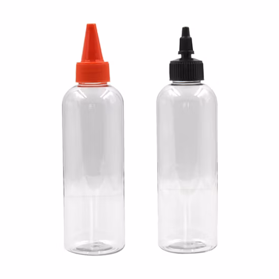 250ml 300ml Clear Pet Tomato Hot Plastic Sauce Bottles for Salad Dressing