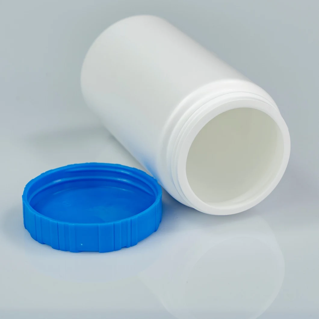 Factory Made Free Sample Wholesale White Packaging Cylindrical Food Grade Containers Vitamin High Density HDPE Plastic Bottle