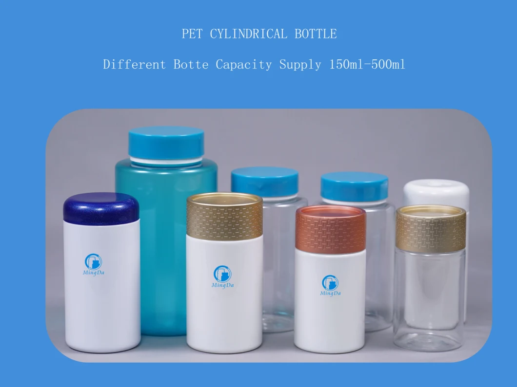 Pet 200ml Cylindrical Bottle (MD-656) with Chromed Cap