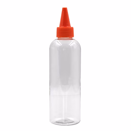 250ml 300ml Clear Pet Tomato Hot Plastic Sauce Bottles for Salad Dressing