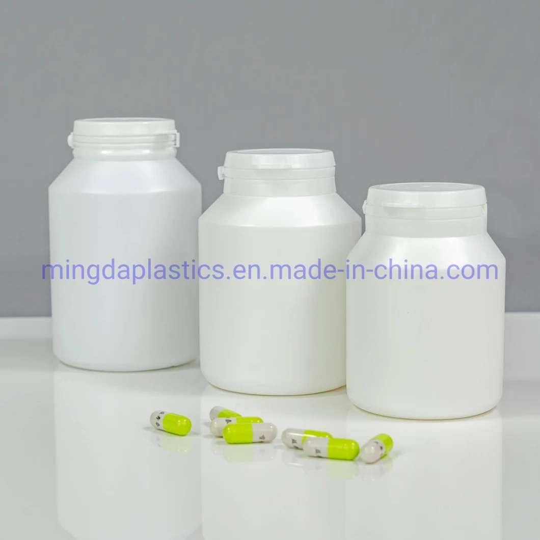 Oxygen Resistance Food Grade HDPE Sloping Shoulder Plastic Packaging Bottle with Tamper Evidence Cap for Healthcare Products with SGS ISO