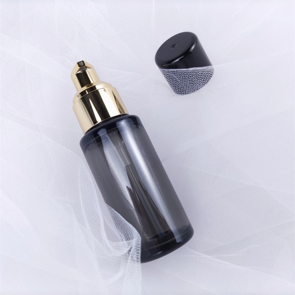 Thick Heavy 55ml-60ml Cylindrical Round Shape Pet Plastic Toner Mist Spray Bottle with Sprayer