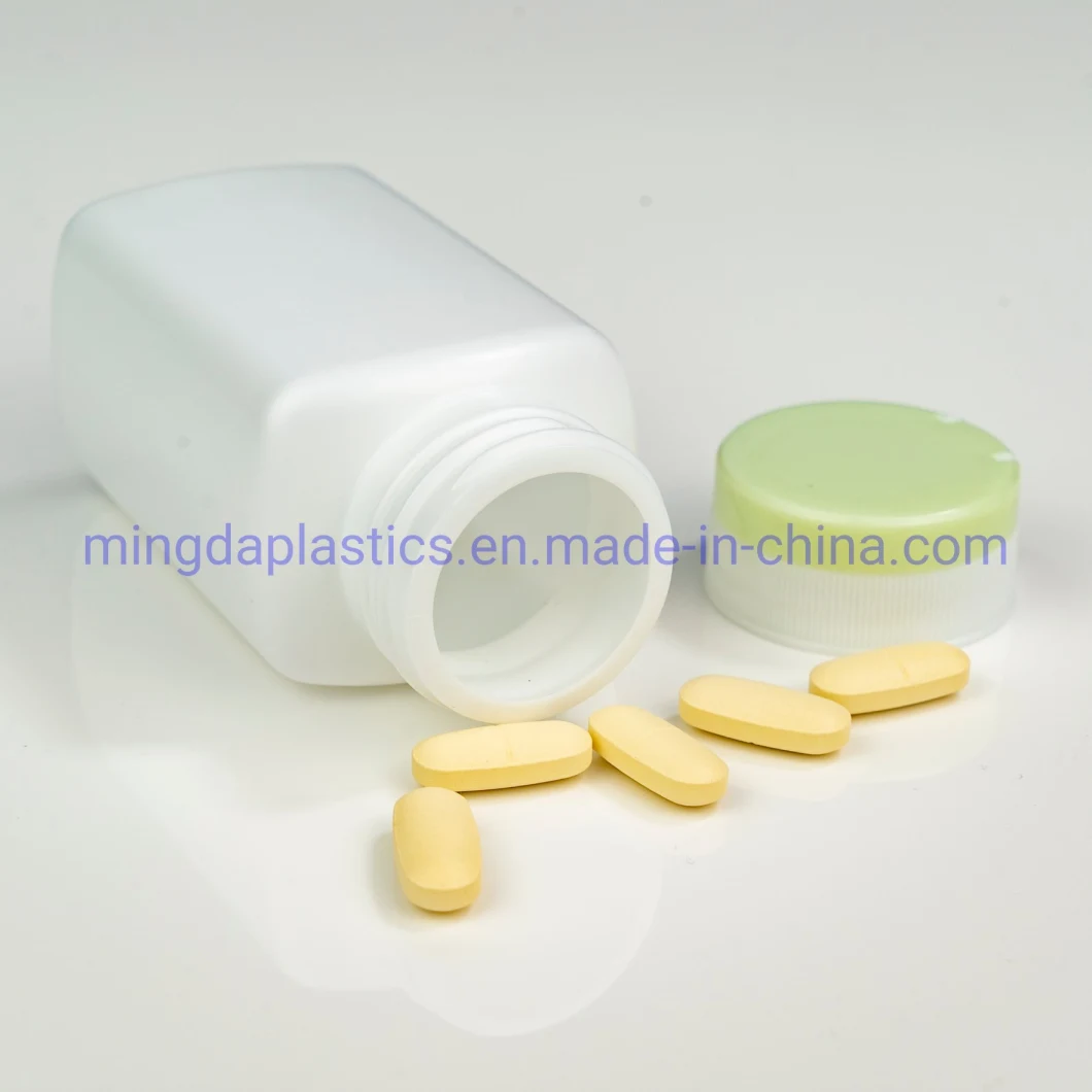 200ml Eco-Friendly Square Customized Food Medicine Grade Empty Plastic HDPE Bottle