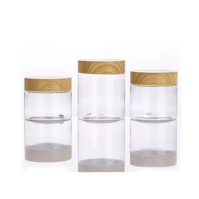 ペット用60ml、140ml、200ml、240ml、450ml透明プラスチックフェイシャルクリームジャー