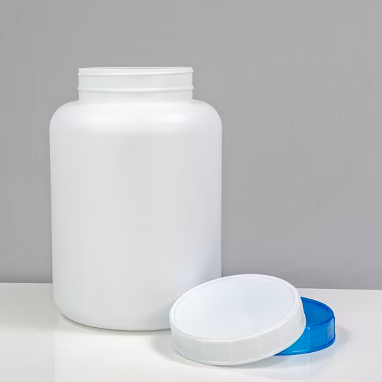 新しい 800 グラムオリジナル広口プロテインパウダー HDPE プラスチックボトル