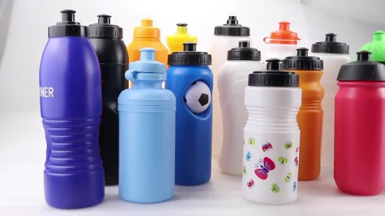 700ml HDPEヨガラウンドプラスチックウォータースポーツボトル